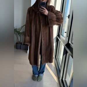 Vintage mink fur coat